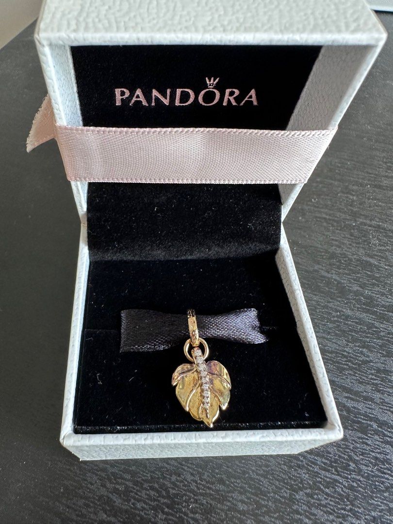 Gold leaf charm hot sale