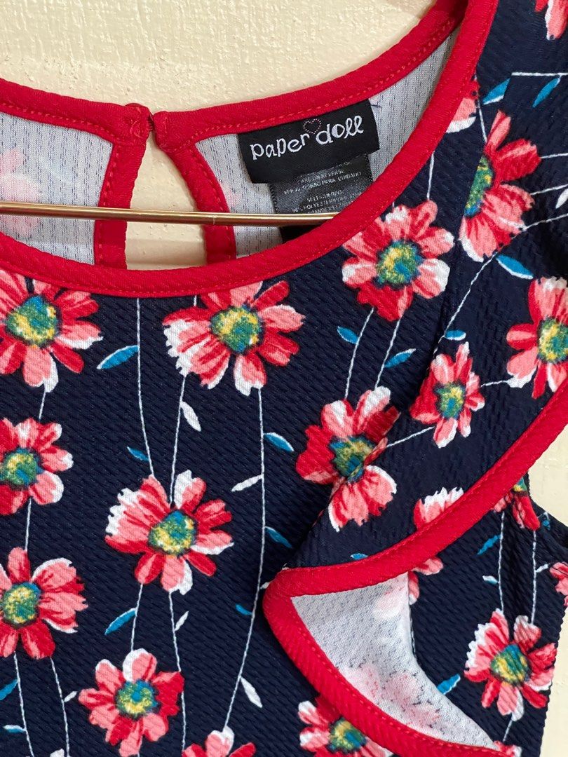 Paper doll floral dress clearance