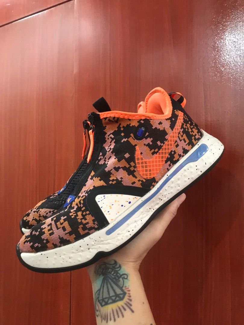 PAUL GEORGE 4 DIGI CAMOU ORANGE Men s Fashion Footwear