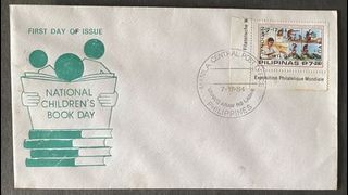 PHILIPPINES 1984 FDC National Children’s Book Day feat Rizal’s The Monkey and the Turtle