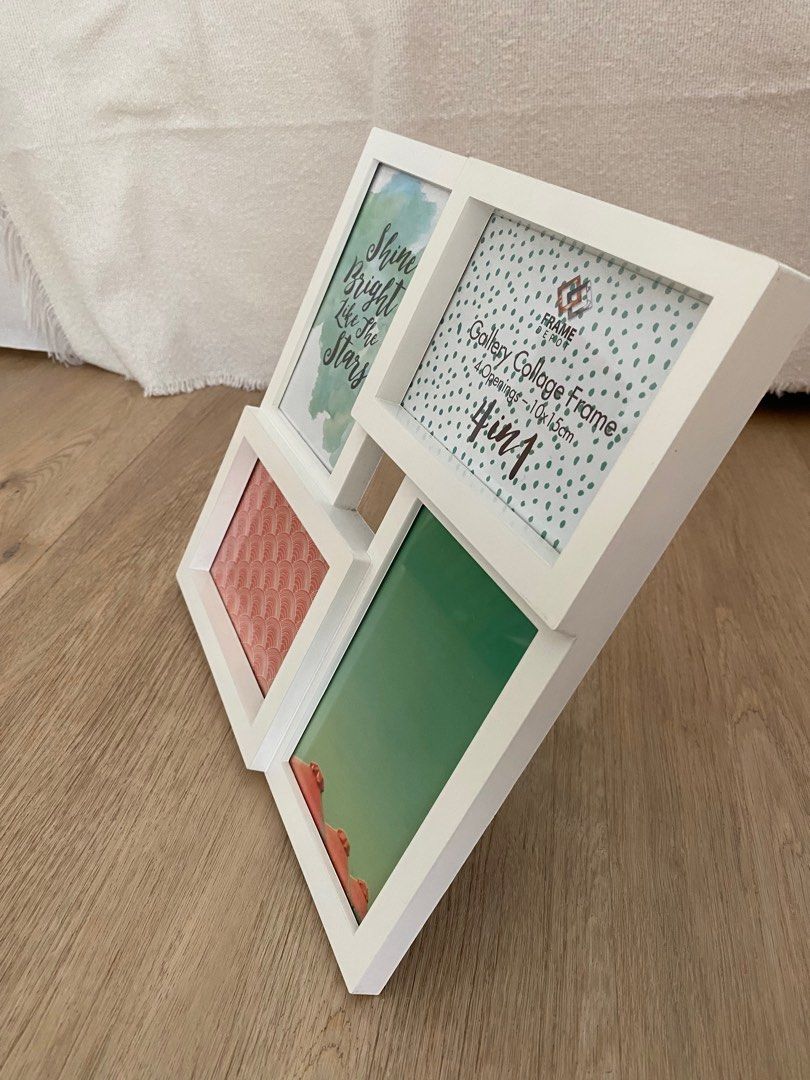 Photo Frame 4 Pattern Photo Frame (4-in-1), Furniture & Home Living, Home Decor, Frames ...
