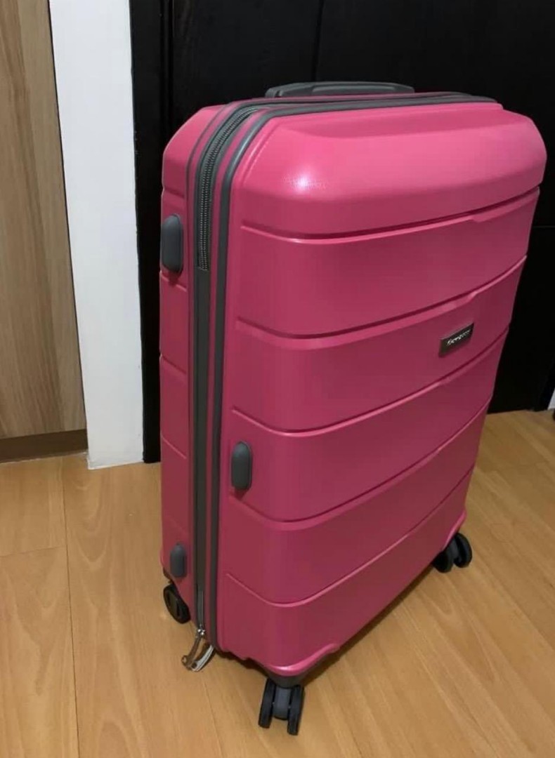 Pink luggage COMPASS on Carousell
