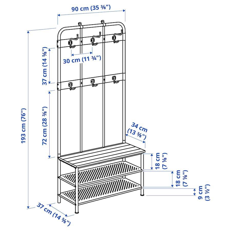 Pinnig coat clearance rack ikea