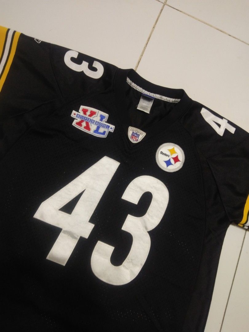 TROY POLAMALU PITTSBURGH STEELERS VINTAGE 2000'S REEBOK JERSEY