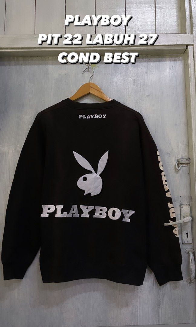 Playboy hotsell sweatshirt black