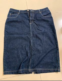 Plus size hotsell denim skirt malaysia