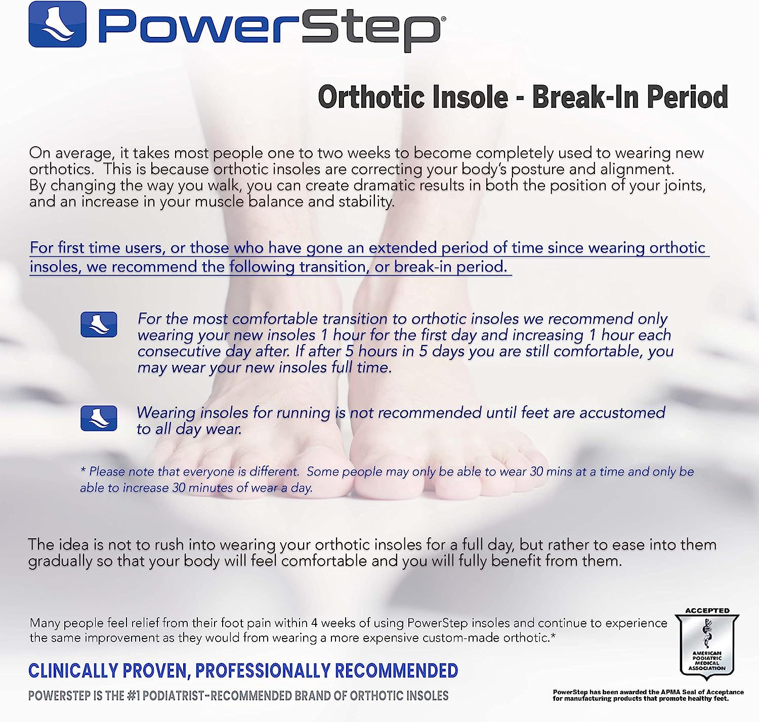 Powerstep Pinnacle Plus Met Insoles Red Blue Men s Fashion
