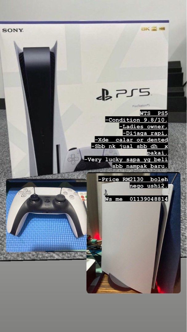 PS5 ladies owner below market price deal smpai jadi Video Gaming