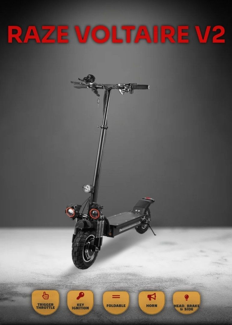RAZE VOLTAIRE V2 Dual motor ELECTRIC SCOOTER, Sports Equipment, Sports ...