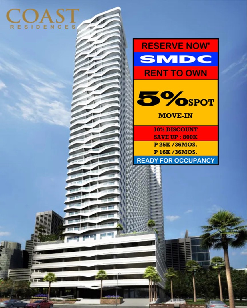 RENT TO OWN Condo for Sale in Roxas Boulevard ;Pasay City At Coast