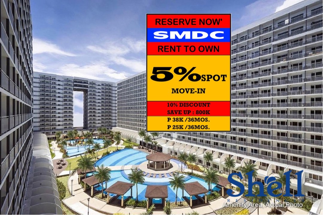 RENT TO OWN Condo in Pasay City,Mall Of Asia ,at Shell Residences near in NAIA Airport ,Okada