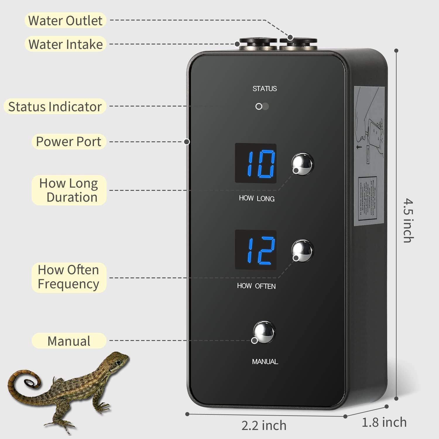 Reptile Humidifiers,Humidity Controller for Reptile Terrariums,Vivarium ...
