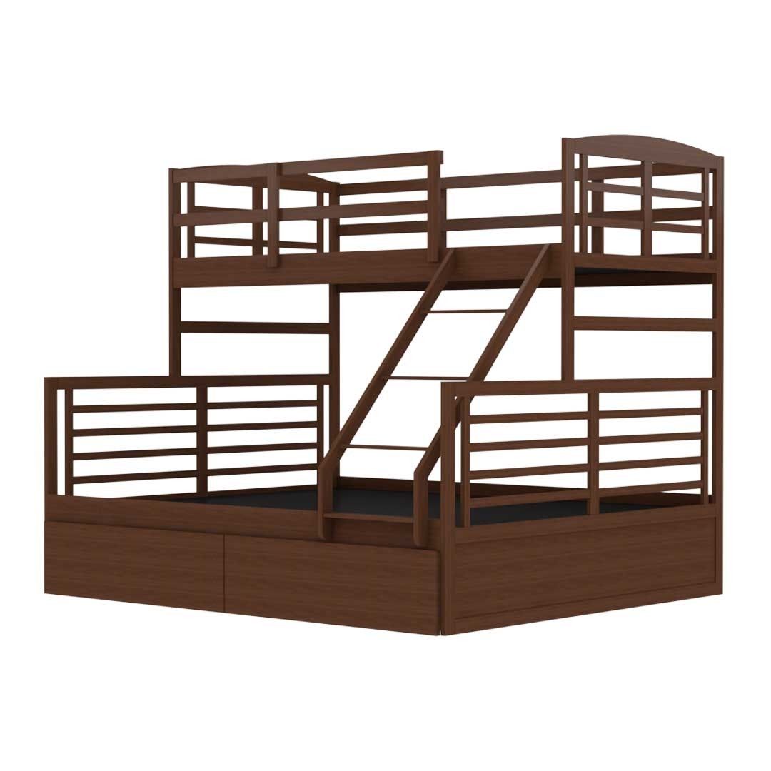 Ruth Wooden Double Decker Bed Frame, Furniture & Home Living, Furniture