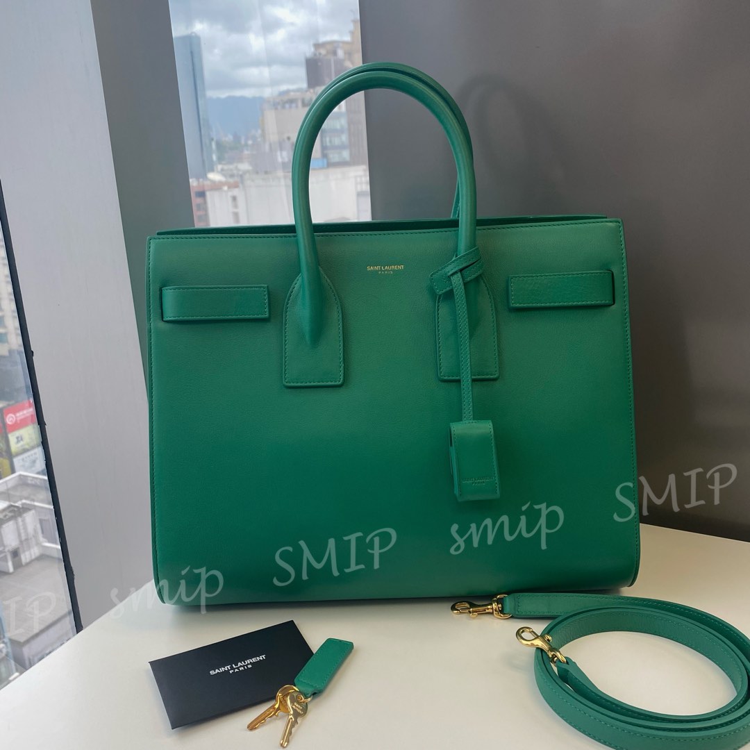 Saint laurent green tote clearance
