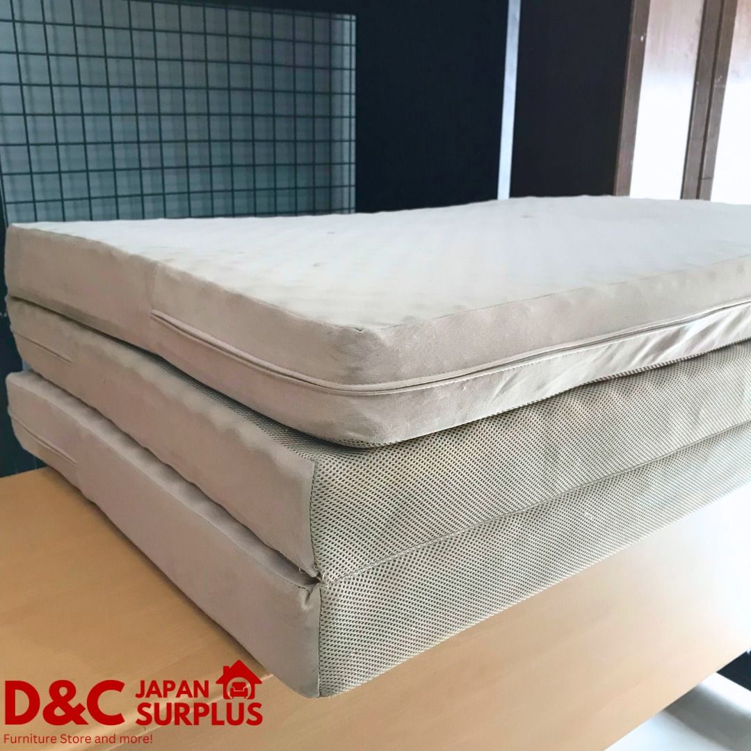SALE Tri fold Twin XL Mattress with zipper Japan Surplus Folding Mattress