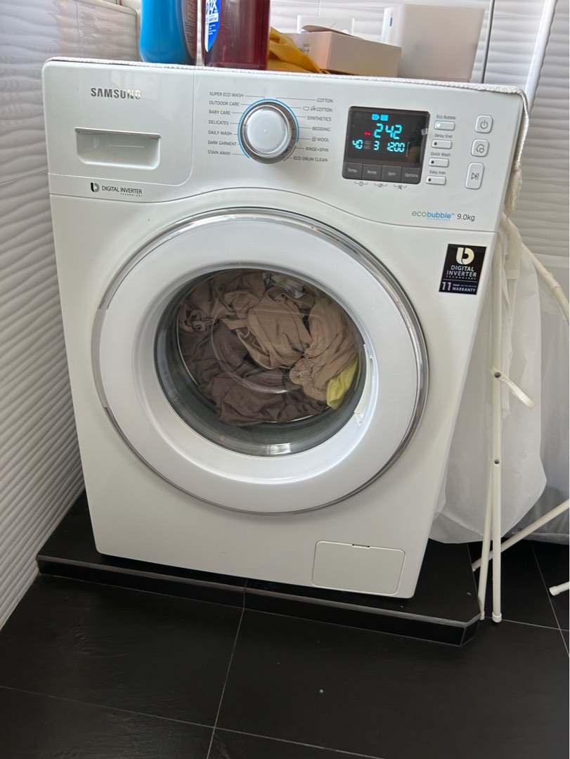 Samsung Front load washing machine 9kg, TV & Home Appliances, Washing