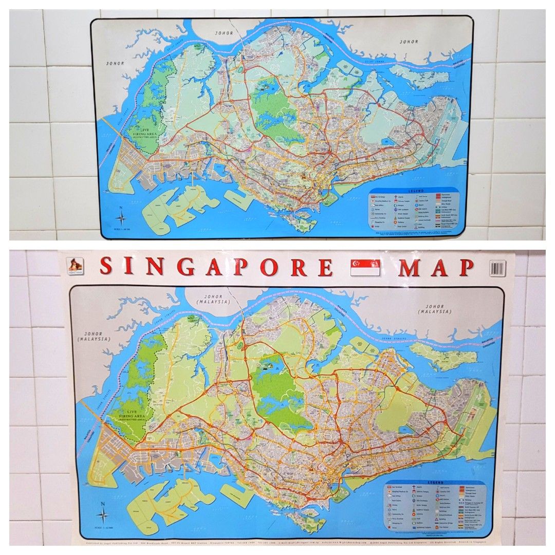 Singapore Street Directory Maps, Furniture & Home Living, Home Decor