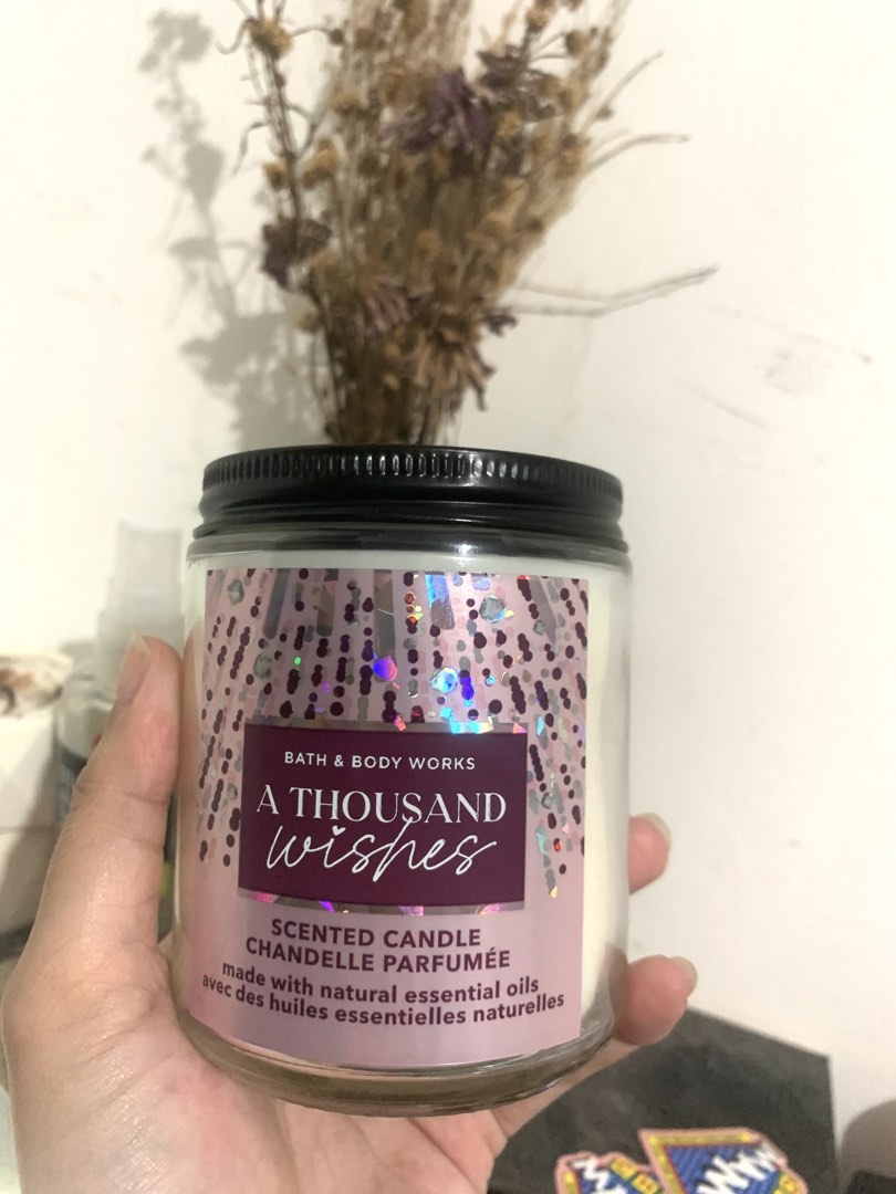 Nego Aja Single Wick Candle A Thousand Wishes Bath & Body Works on