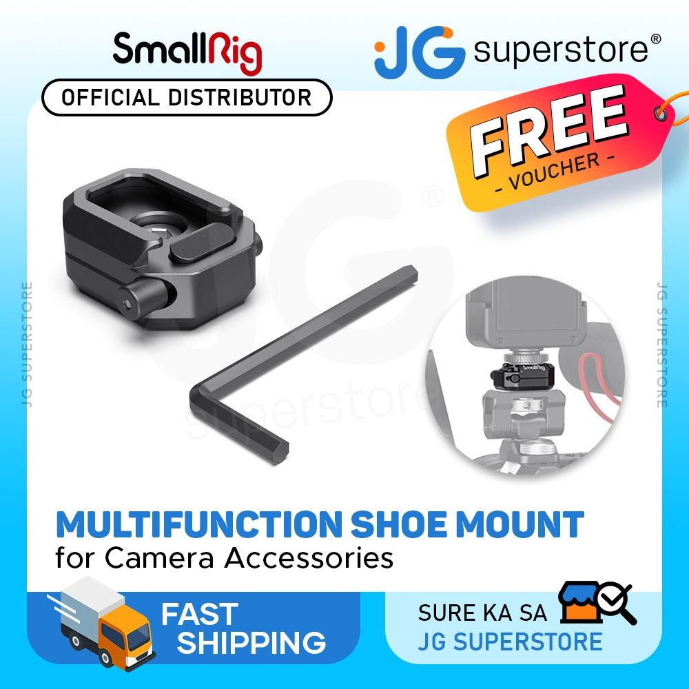 SmallRig Multifunction Shoe Mount with Safety Catch and Release Button ...