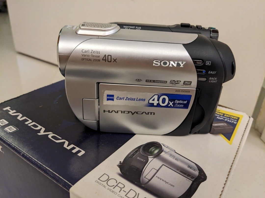 Sony Handycam DCRDVD 608E, Photography, Video Cameras on Carousell
