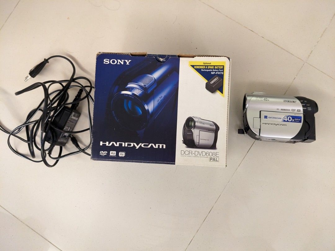 Sony Handycam DCRDVD 608E, Photography, Video Cameras on Carousell