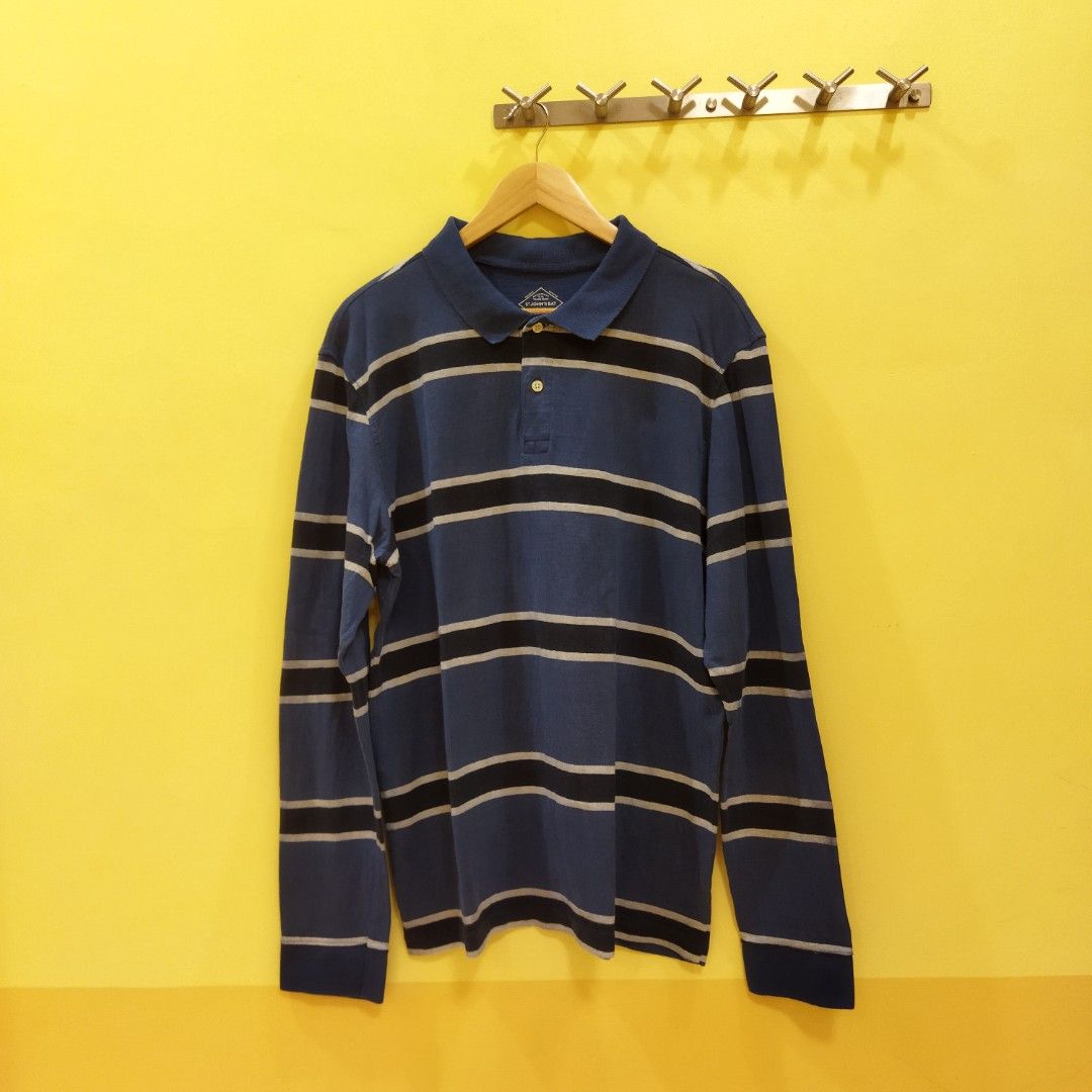 St john's bay long sleeve polo shop