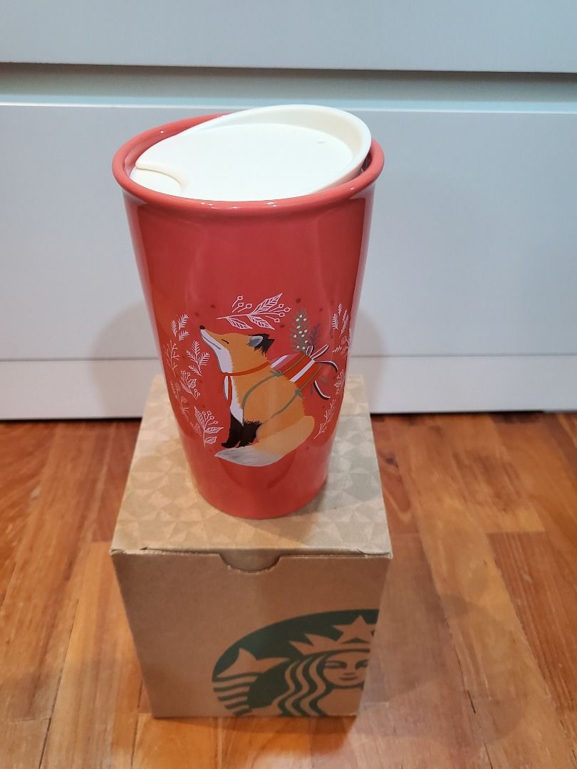 Starbucks ceramic traveler tumbler, Furniture & Home Living