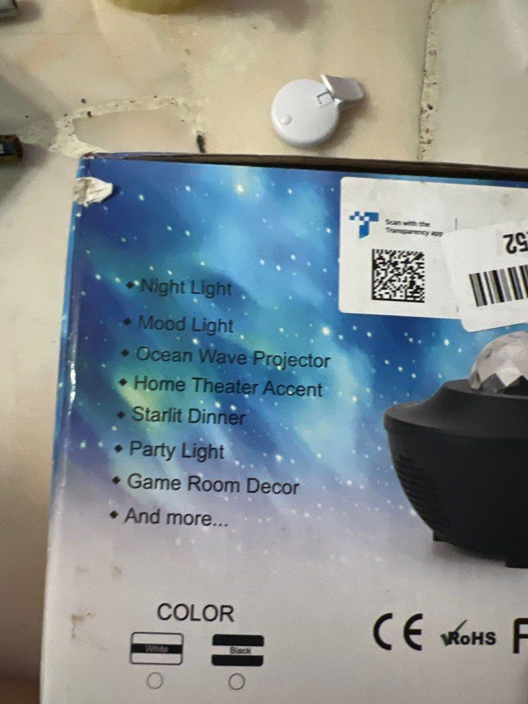 Starry projector light, Furniture & Home Living, Lighting & Fans