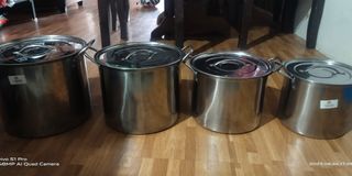 Stock pots stainless