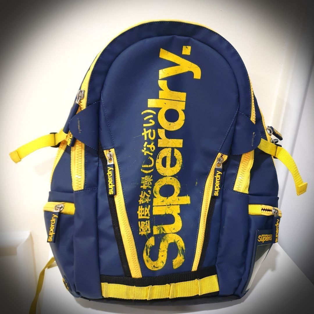 Superdry backpack waterproof tarp schoolbag Luxury Bags Wallets on Carousell