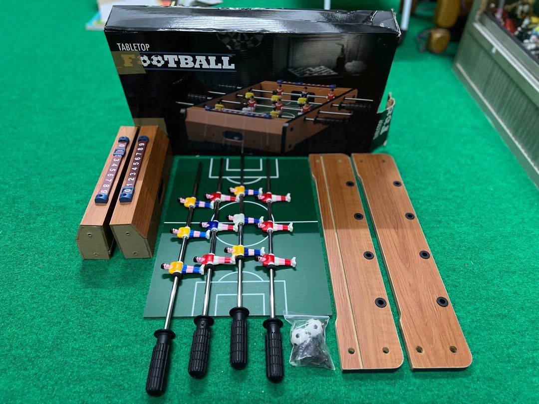 Prime Portable Wooden Big Table Football/Foosball Soccer Game Set with 6  Rods for Adults and Kids Pack of 1