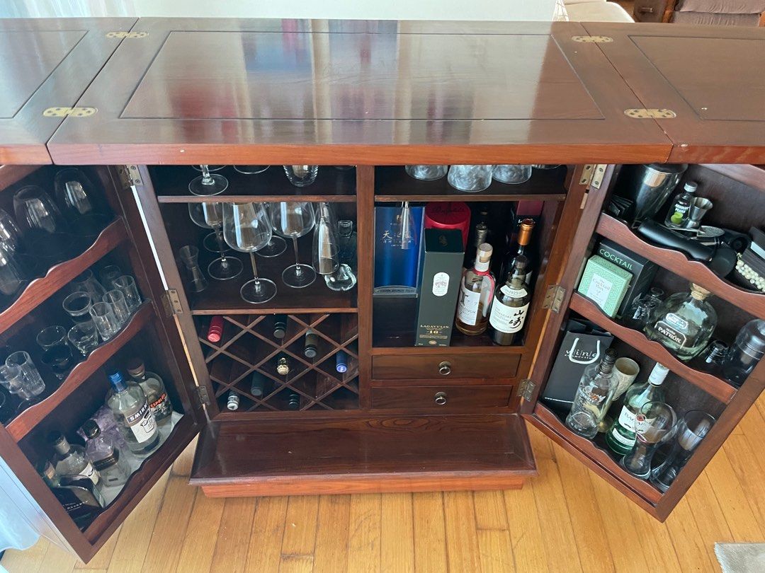 Teak wood bar for sale, Furniture & Home Living, Furniture