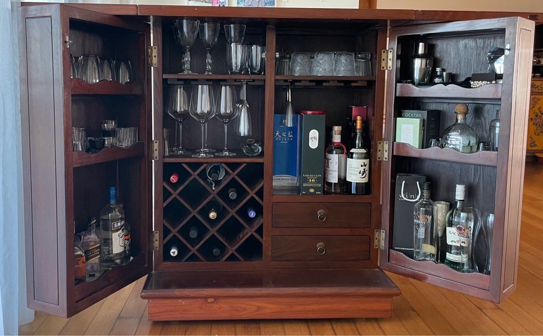 Teak wood bar for sale, Furniture & Home Living, Furniture