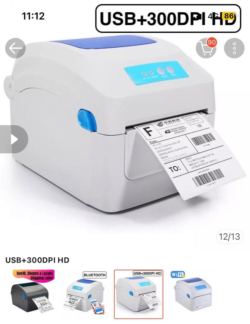 Thermal Label Printer, Computers & Tech, Printers, Scanners & Copiers