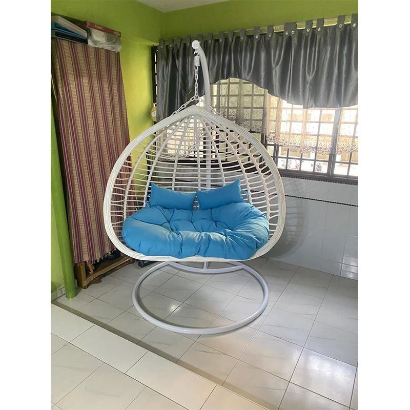 Thick rattan double bird s nest hanging basket Rattan chair Indoor