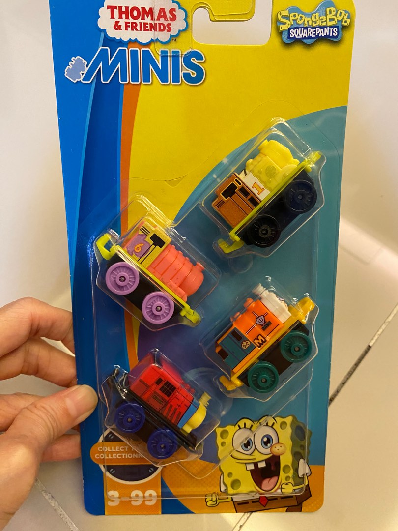Thomas and new arrivals friends spongebob