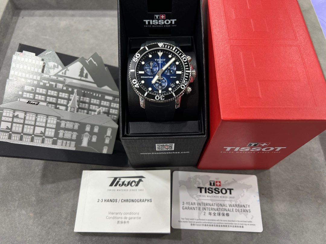 TISSOT SEASTAR SWISS MADE CHRONOGRAPH DIVERS 300M T120417A