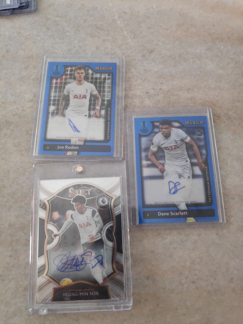 Tottenham Autographs Genuine Authentic Son Heungmin Harry Kane