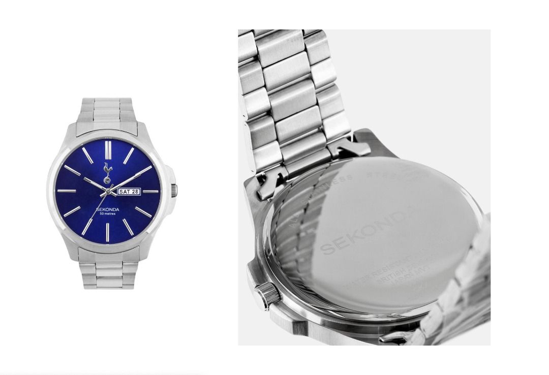 Tottenham Hotspur Spurs Mens Blue Dial Bracelet Watch