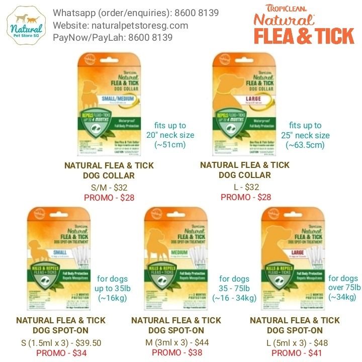 TROPICLEAN NATURAL* FLEA TICK REPELLENT COLLAR FOR SMALL DOGS