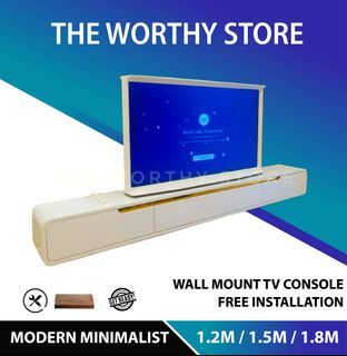 Custom Minimalist Design 1.5m to 2m TV Console with Storage -T2
