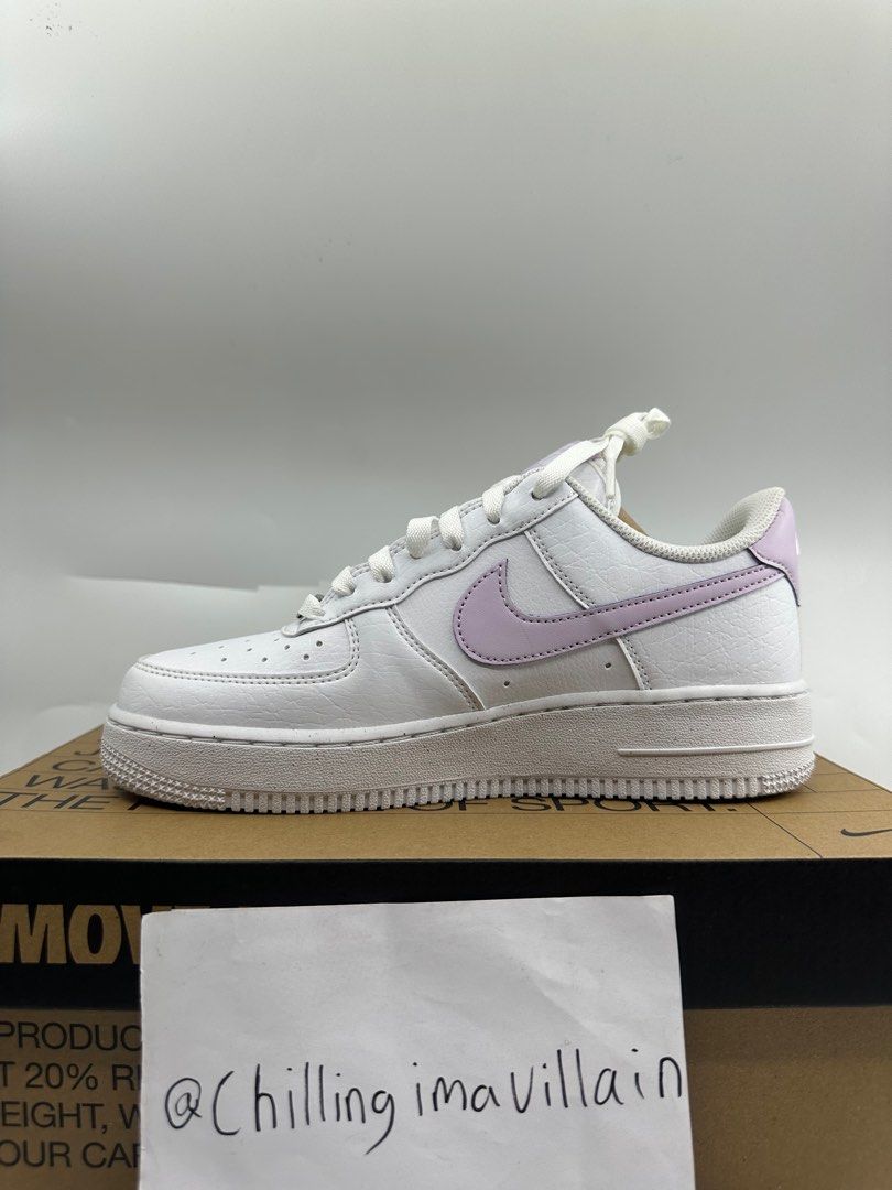 Af1 best sale purple swoosh