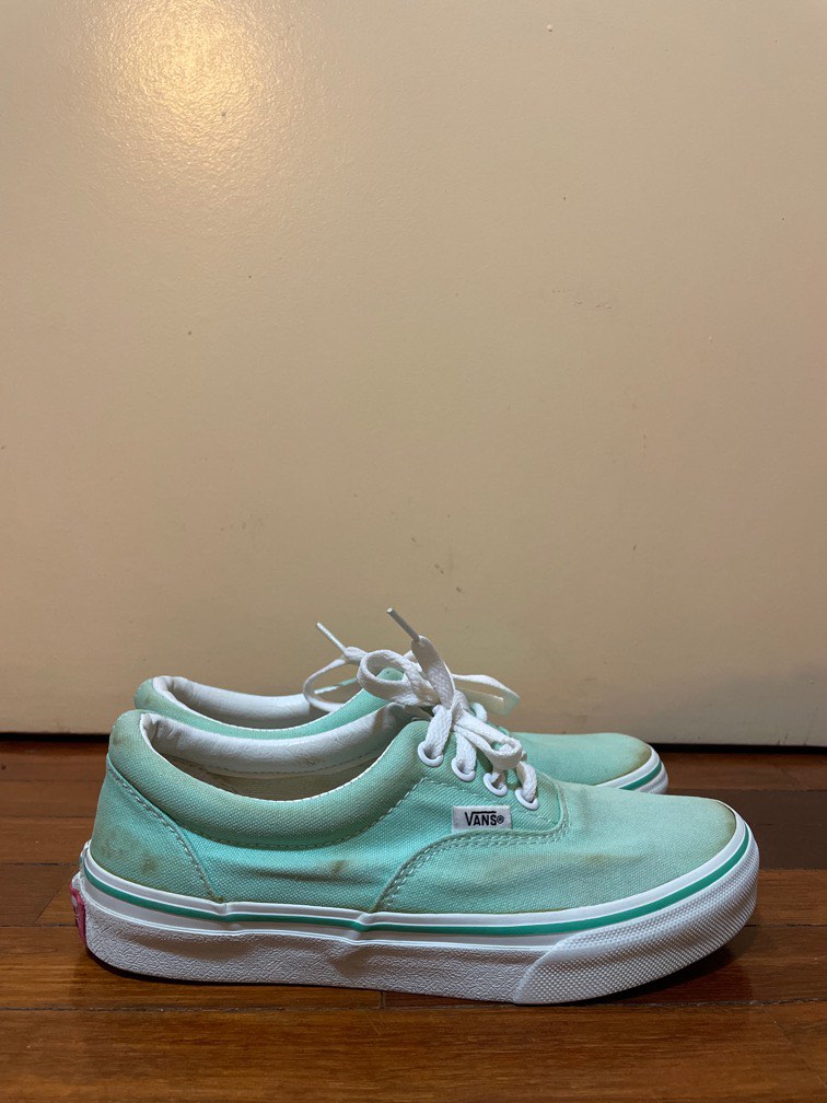 Mint green outlet vans shoes