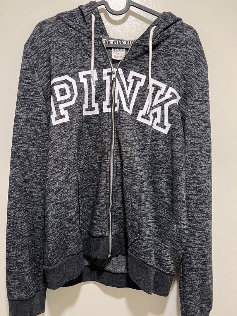 Victoria secret pink zip up jacket on sale