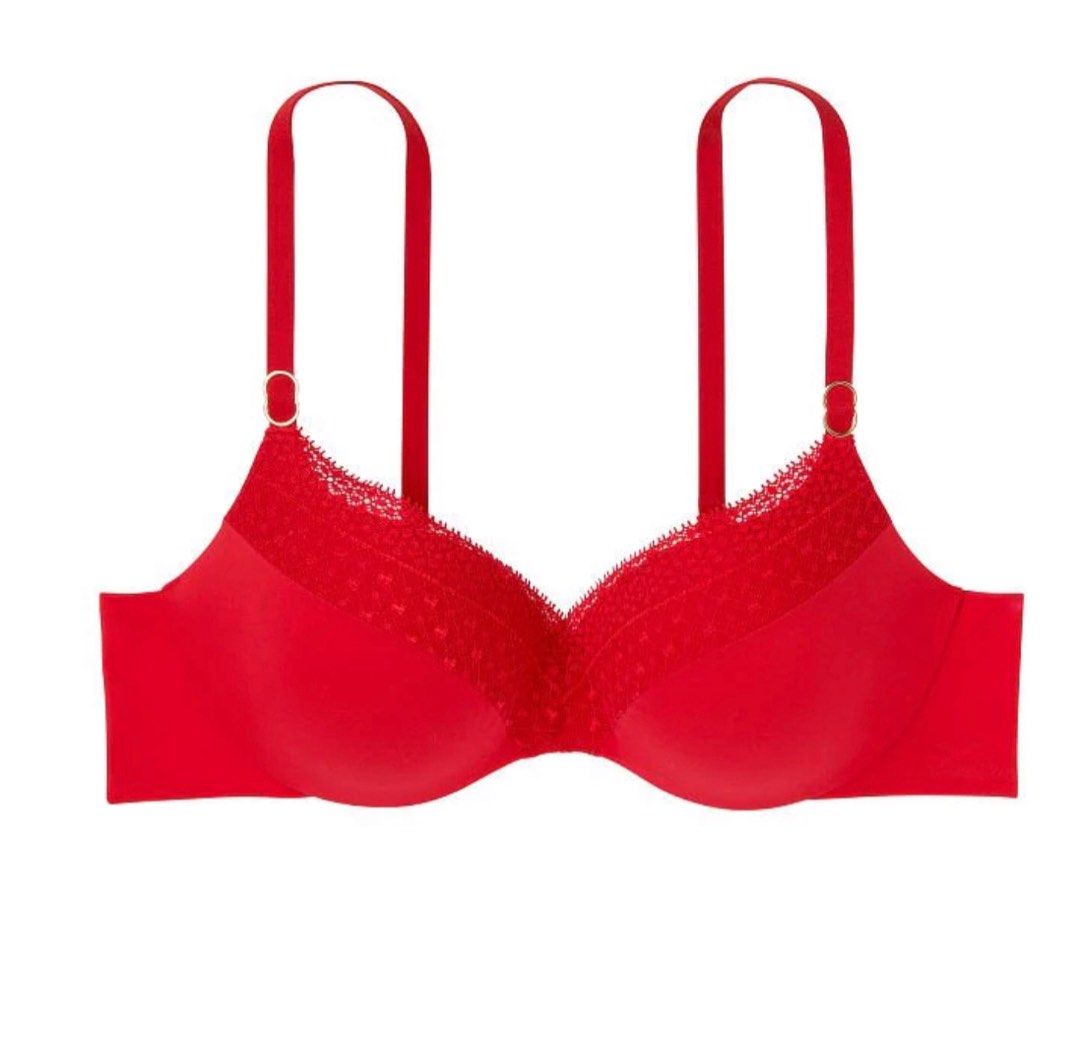Victoria's Secret Red Lined Demi Bra, Women's Fashion, New Undergarments &  Loungewear on Carousell