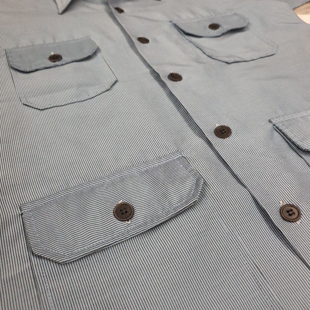 VINTAGE 80'S TAILORED TOP FROM HONG KONG KOWLOON.., Men's Fashion, Tops