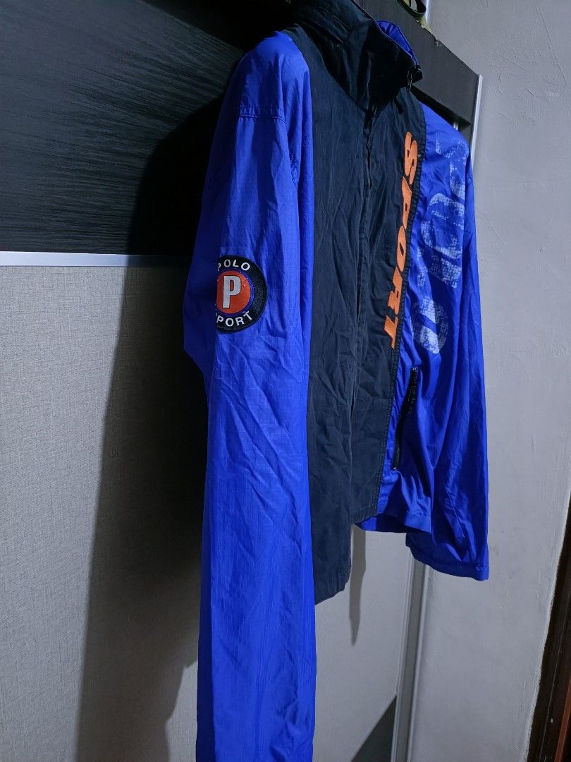 Vintage 90s polo sport Ralph Lauren windbreaker snow beach hoodie jacket