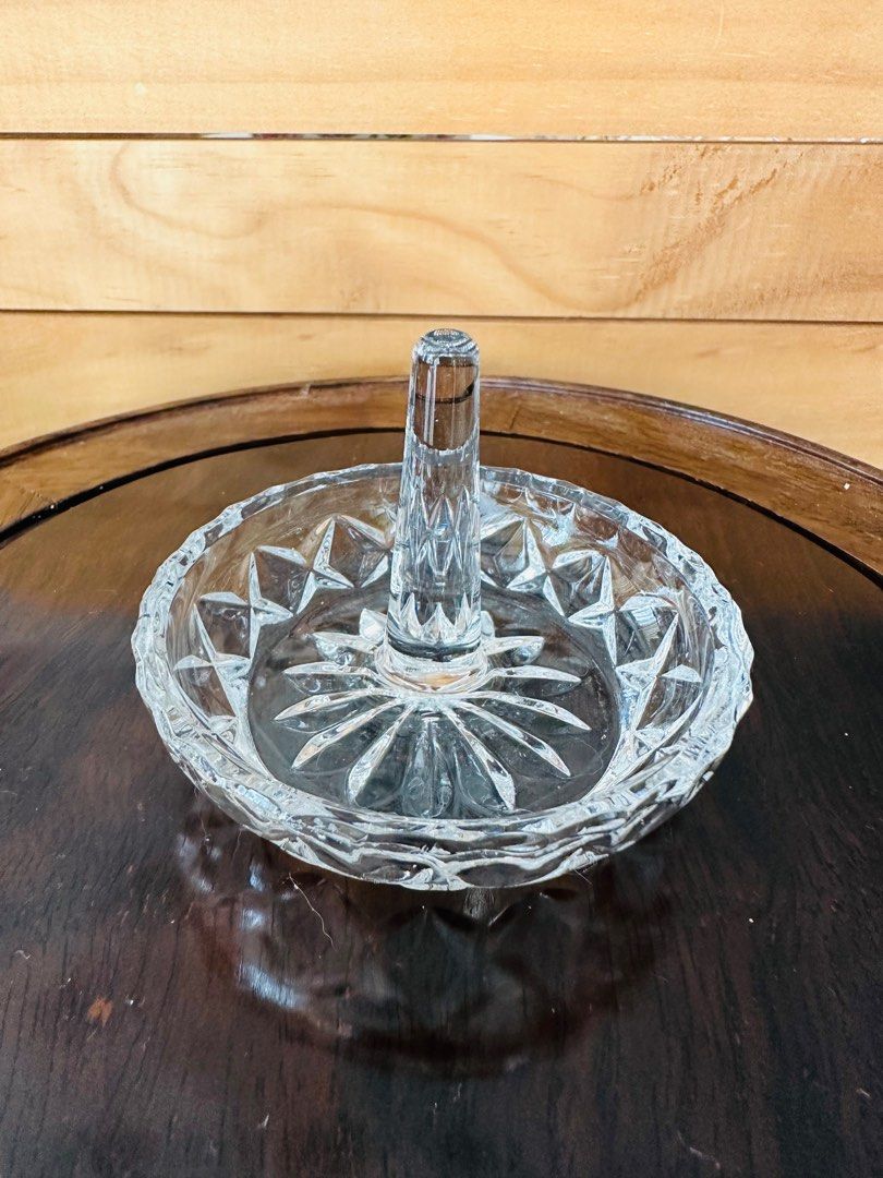 Vintage crystal discount ring holder
