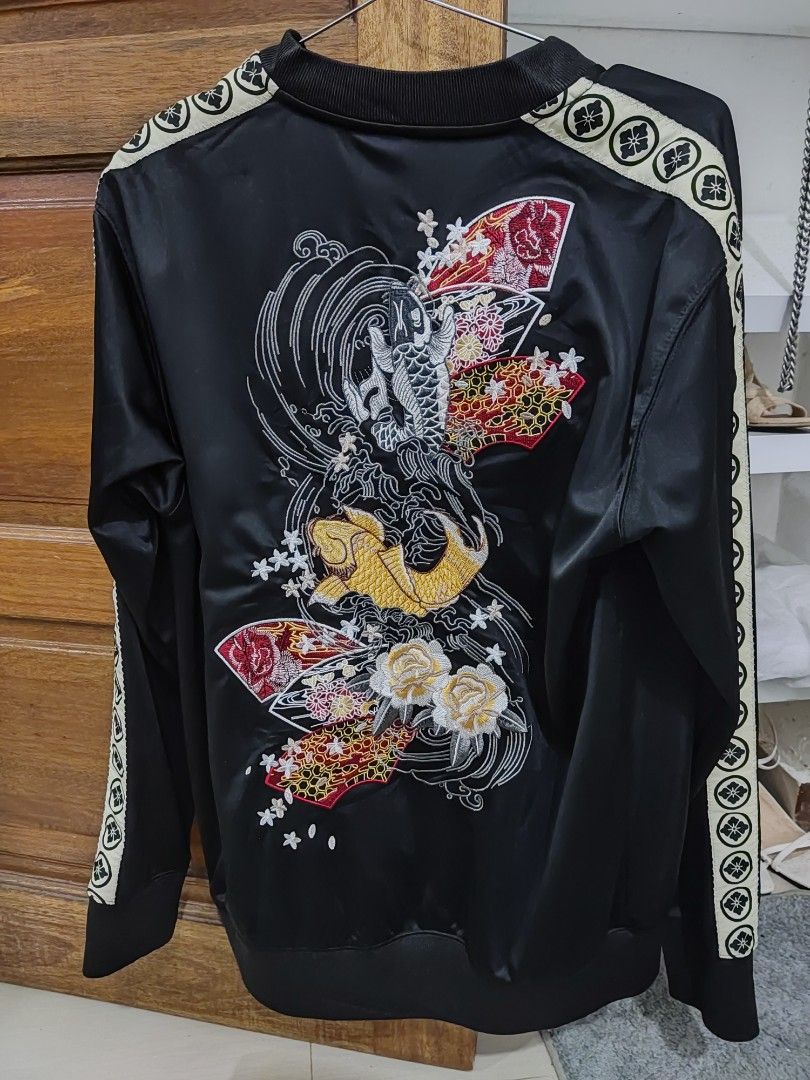 Vintage Sukajan Koi Sulam