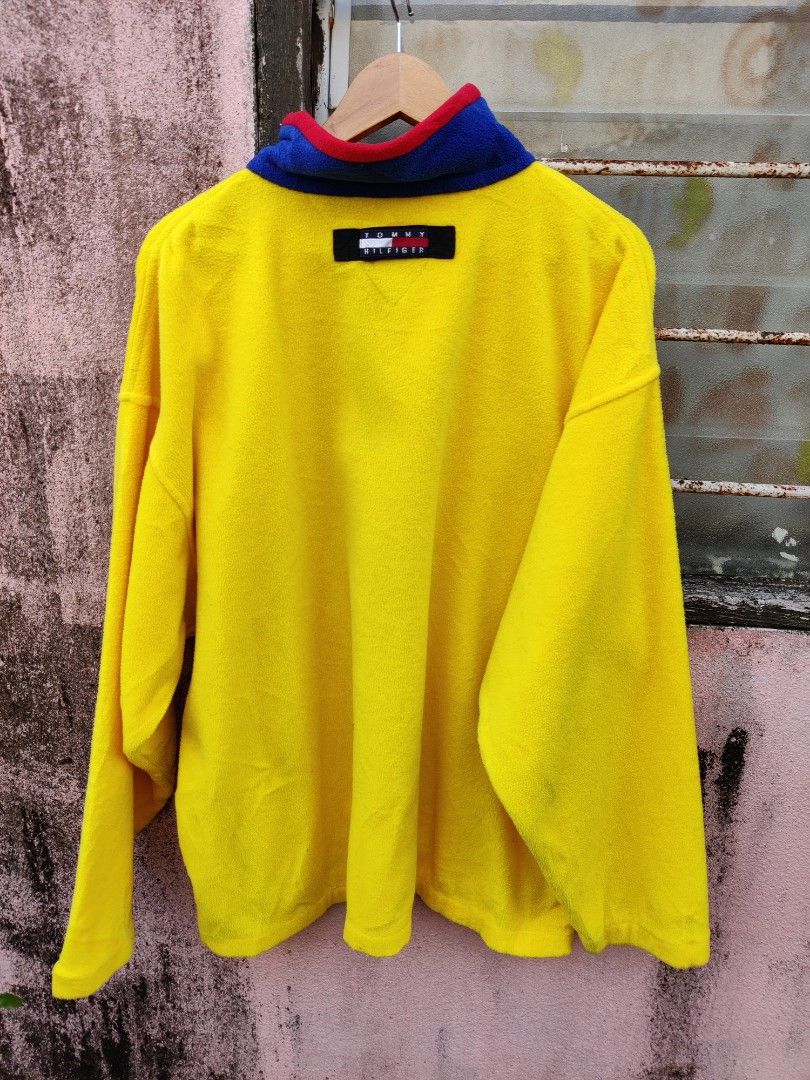 Tommy hilfiger yellow best sale fleece